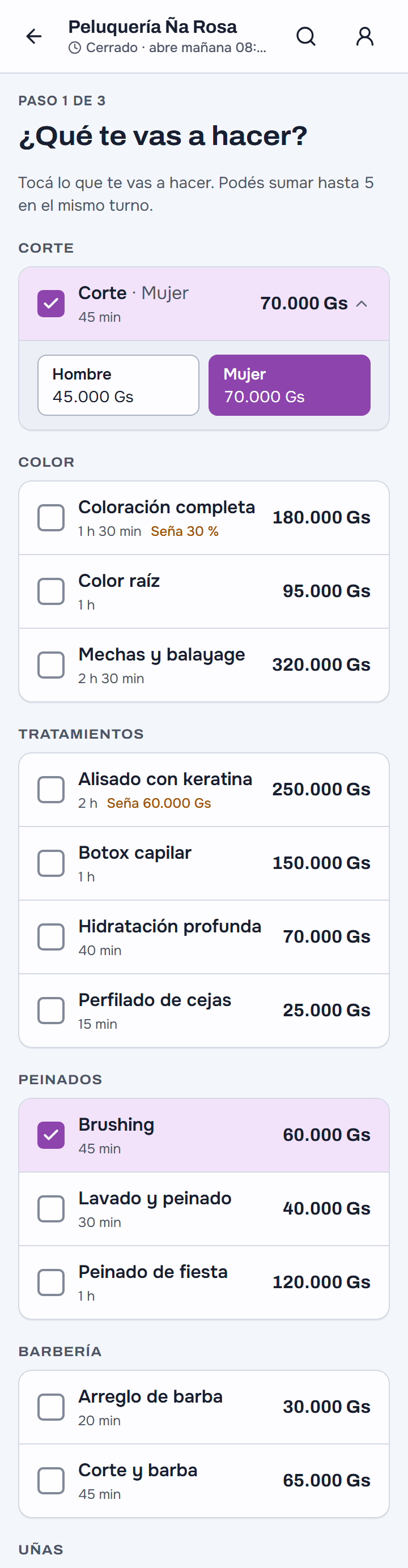 Paso 1: el servicio